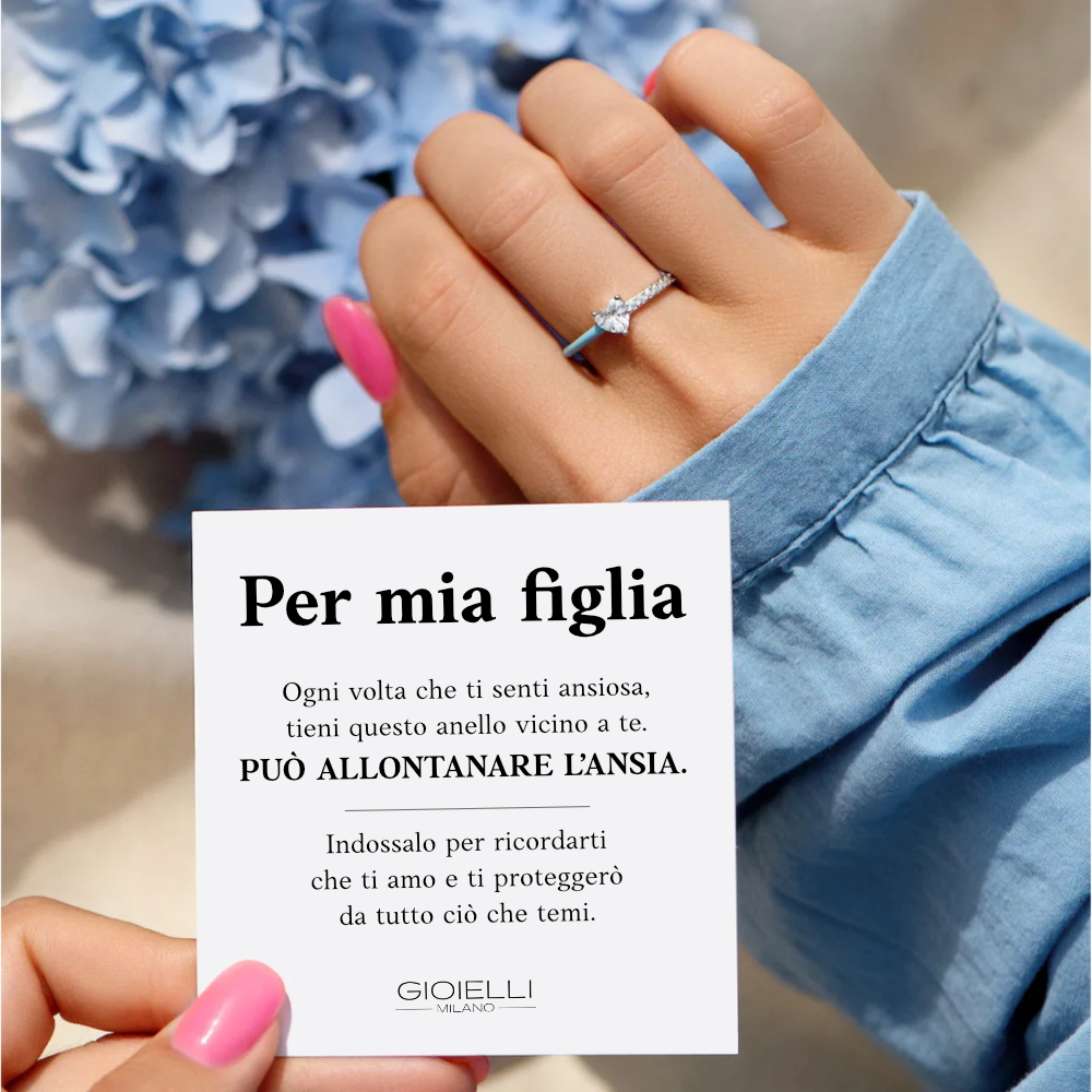 Anello con scritta ti amo online