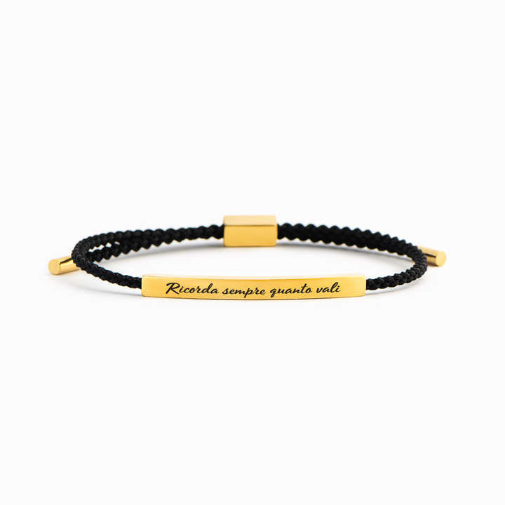 Bracciale Motivazionale “Ricorda sempre quanto vali”