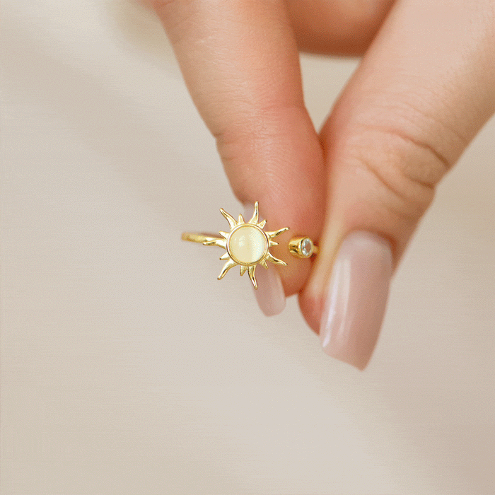 Anello per mia figlia Antistress Sole