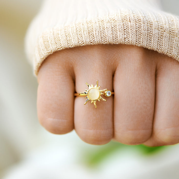 Anello per mia figlia Antistress Sole